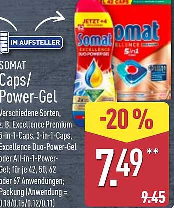 Somat Caps/Power-Gel - 20% Rabatt!