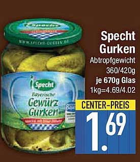 Specht Gewürz Gurken 360g/420g