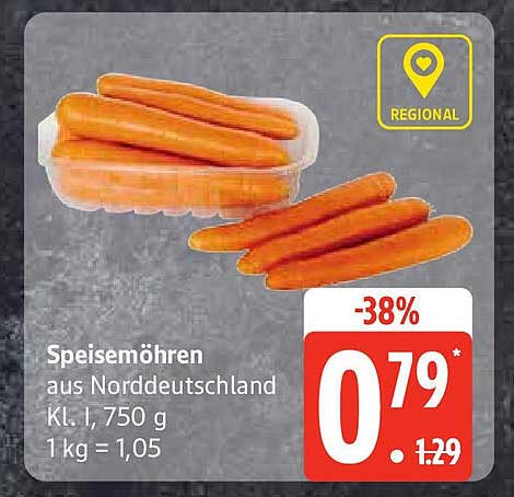Speisemöhren aus Norddeutschland - 750 g