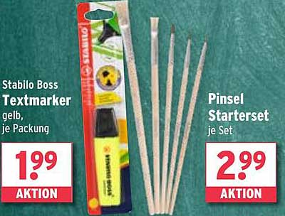 Stabilo Boss Textmarker und Pinsel Starterset