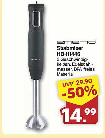 Stabmixer Emerio HB-11146 - 50% Rabatt!