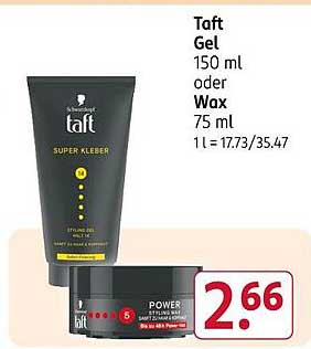 Taft Gel 150 ml oder Wax 75 ml