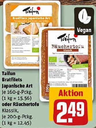 Taifun Bratfilets Japanische Art oder Räuchertofu Klassik