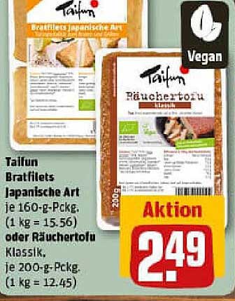 Taifun Bratfilets Japanische Art und Räuchertofu Klassik