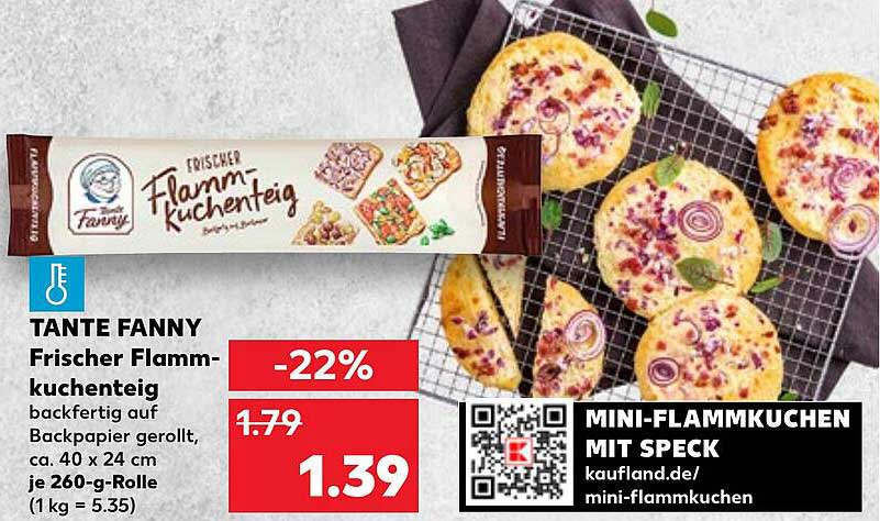 TANTE FANNY Frischer Flammkuchenteig