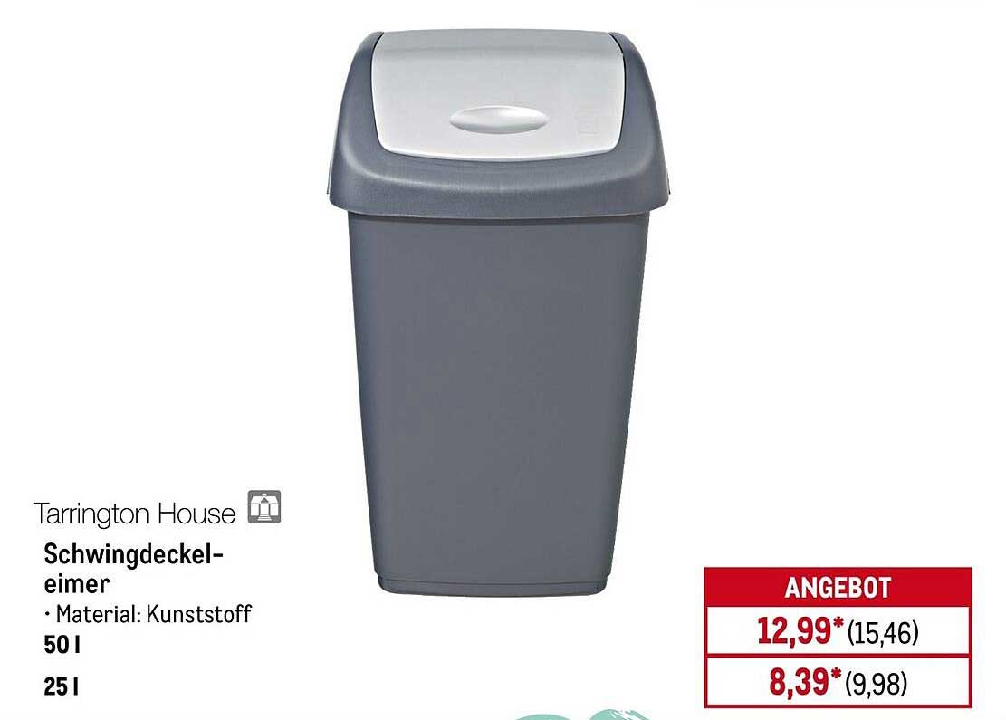 Tarrington House Schwingdeckeleimer - 50 L