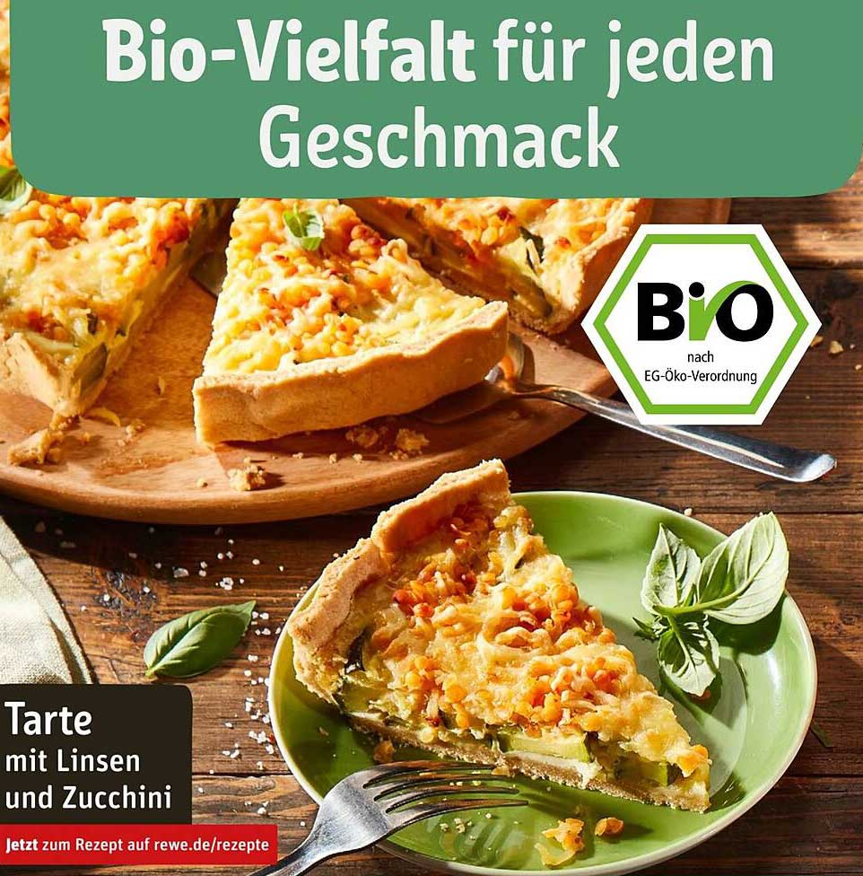 Tarte mit Linsen und Zucchini