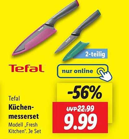 Tefal Küchenmesserset Modell "Fresh Kitchen" - 2-teilig
