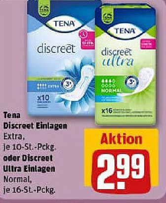 Tena Discreet Einlagen Extra oder Ultra Einlagen