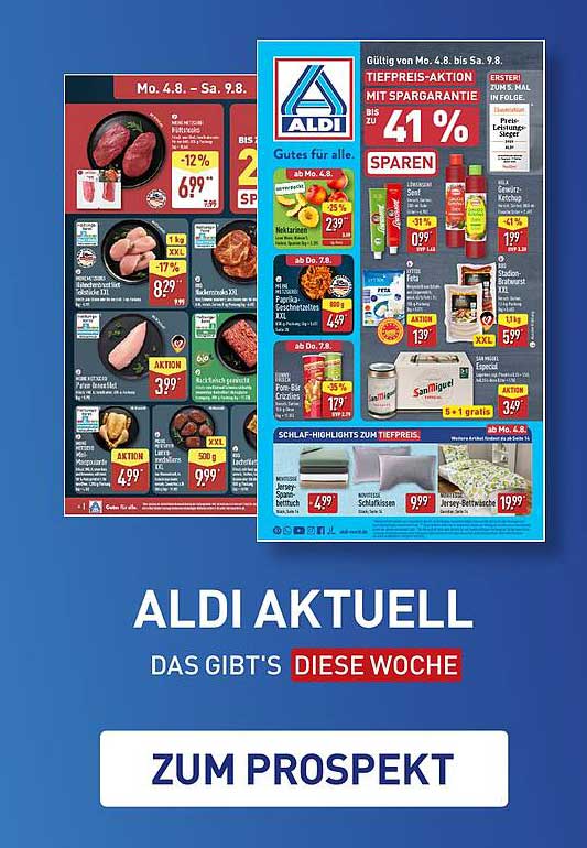 Tieffreis-Aktion mit bis zu 41% Ersparnis
