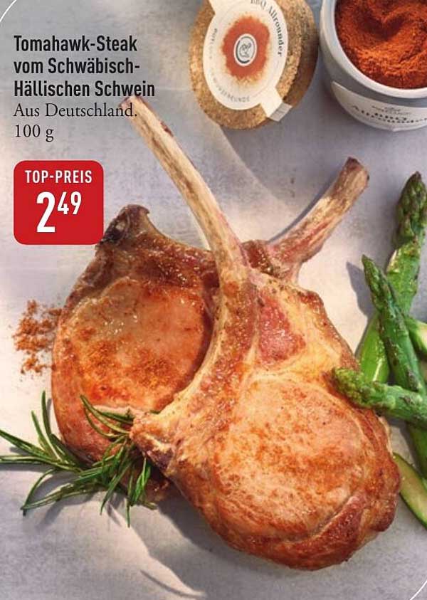 Tomahawk-Steak vom Schwäbisch-Hällischen Schwein