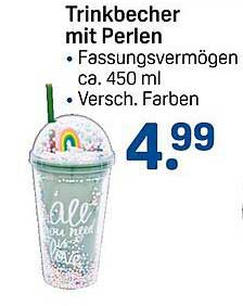 Trinkbecher mit Perlen