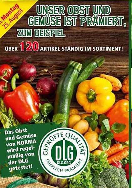 Unser Obst und Gemüse ist prämiert, zum Beispiel