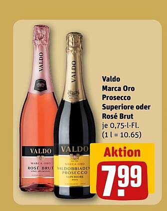 Valdo Marca Oro Prosecco Superiore oder Rosé Brut