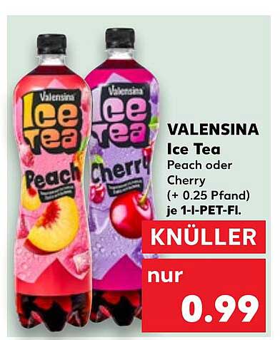 VALENSINA Ice Tea Peach oder Cherry