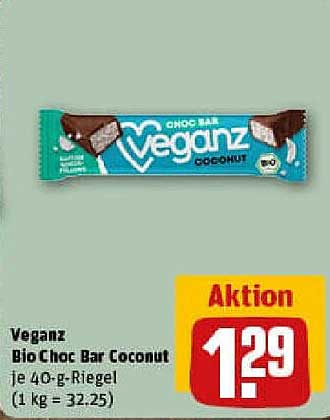 Veganz Bio Choc Bar Coconut