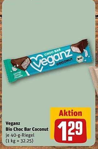 Veganz Bio Choc Bar Coconut