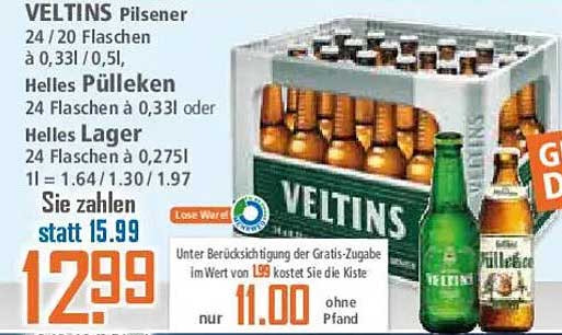 VELTINS Pilsener 24er Kasten - Erleben Sie den Geschmack!