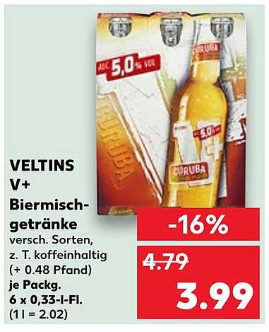 VELTINS V+ Biermischgetränke – Vielfältiger Genuss in jedem Schluck