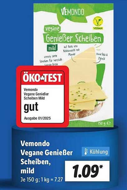 Vemondo Vegane Genießer Scheiben, mild