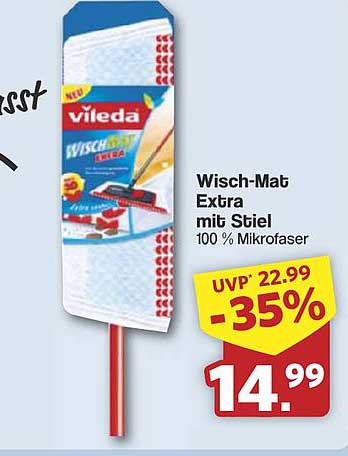 Vileda Wisch-Mat Extra mit Stiel - 100 % Mikrofasern