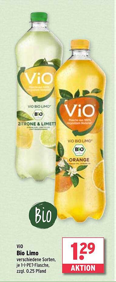 ViO Bio Limo – Verschiedene Sorten zum Aktionspreis