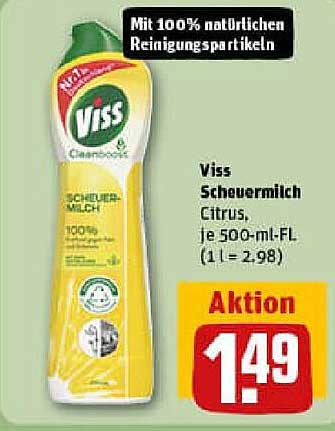 Viss Scheuermilch Citrus, je 500-ml-FL