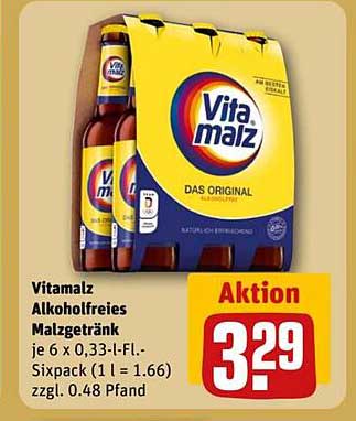 Vitamalz Alkoholfreies Malzgetränk 6 x 0,33 l