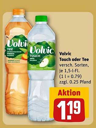 Volvic Touch Tee oder Tee – verschiedene Sorten, je 1,5-L-FL.