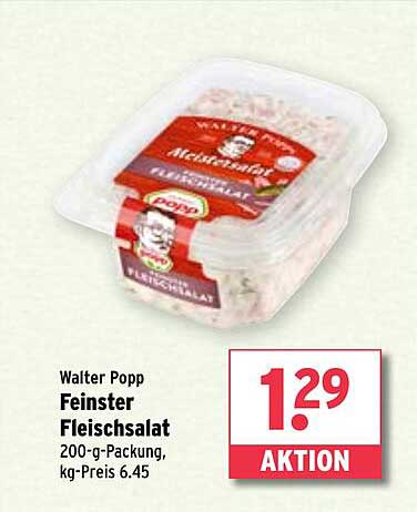 Walter Popp Feinster Fleischsalat 200-g-Packung