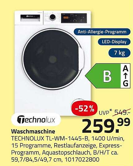 Waschmaschine Technolux TL-WM-1445-B