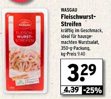 WASGAU Fleischwurst-Streifen