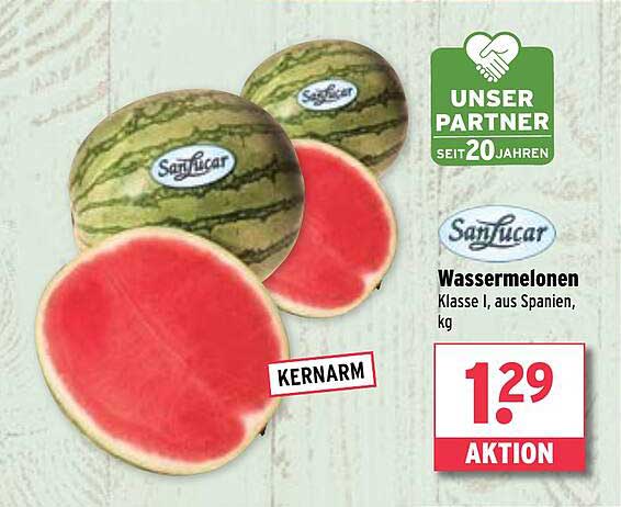 Wassermelonen Klasse I, aus Spanien, kg