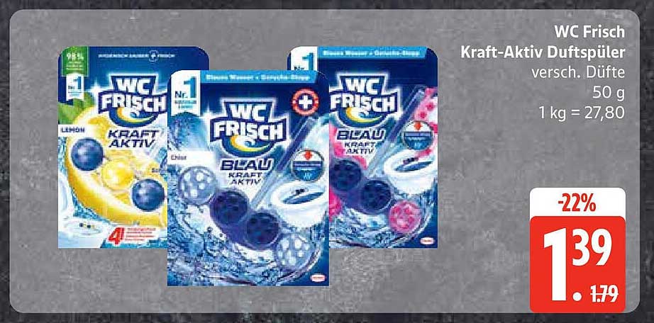 WC Frisch Kraft-Aktiv Duftspüler - verschiedene Düfte