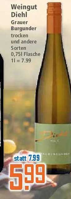 Weingut Diehl Grauer Burgunder trocken 0,75l