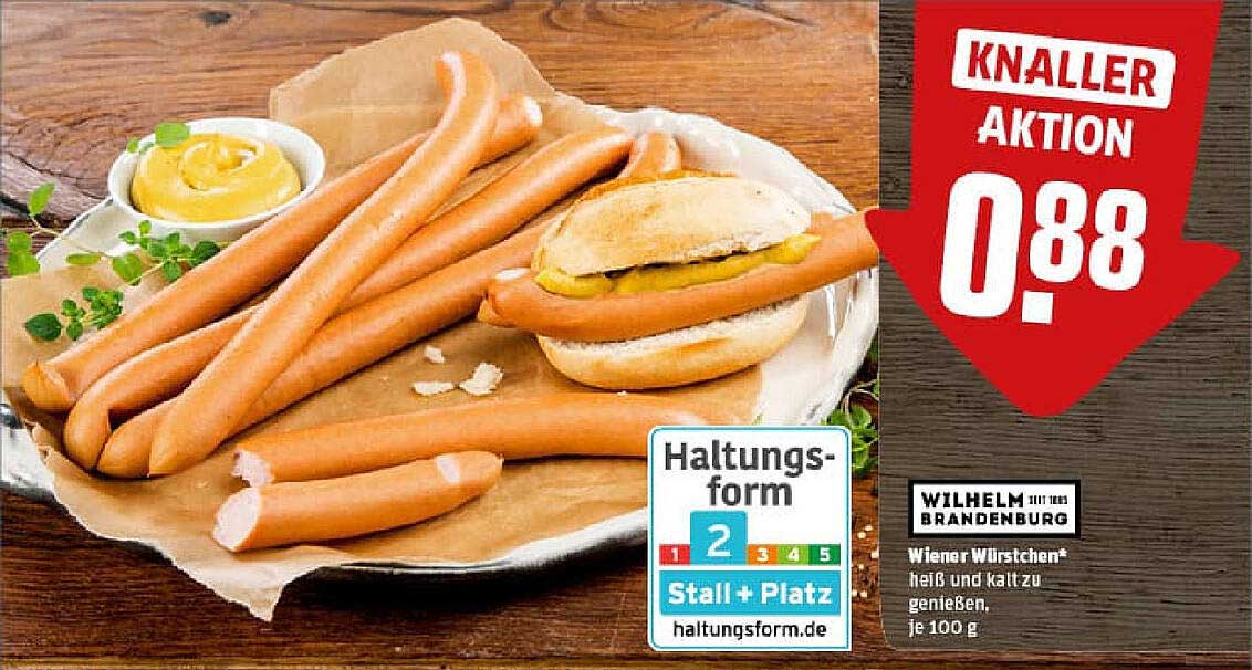 Wilhelm Brandenburg Wiener Würstchen – Knaller Aktion
