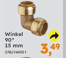 Winkel 90° 15 mm
