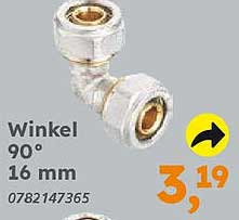 Winkel 90° 16 mm