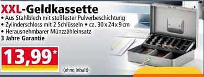 XXL-Geldkassette