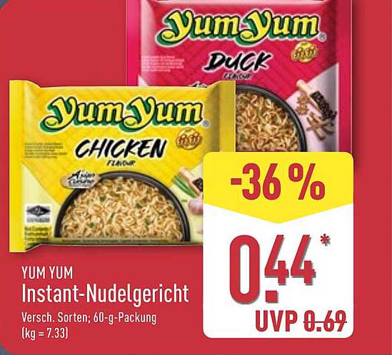 YUM YUM Instant-Nudelgericht - Verschiedene Sorten; 60-g-Packung