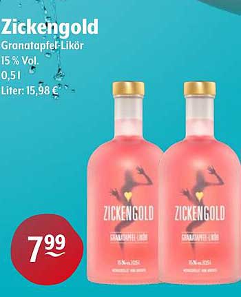 Zickengold Granatapfel-Likör 0,5 l – 15 % Vol.