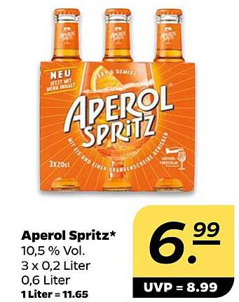 Aperol Spritz 3 x 0,2 Liter