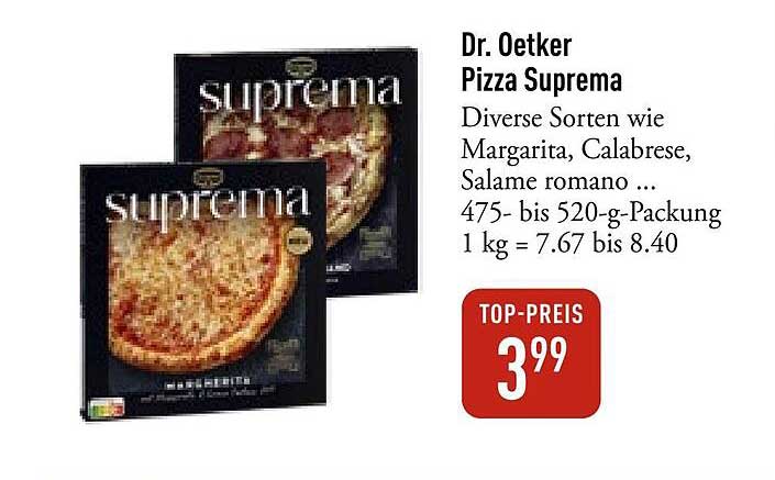 Dr. Oetker Pizza Suprema