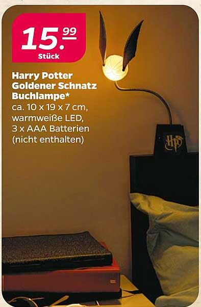 Harry Potter Goldener Schnatz Buchlampe