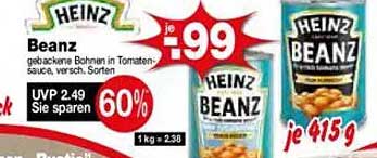 HEINZ Beanz - Gebackene Bohnen in Tomatensauce