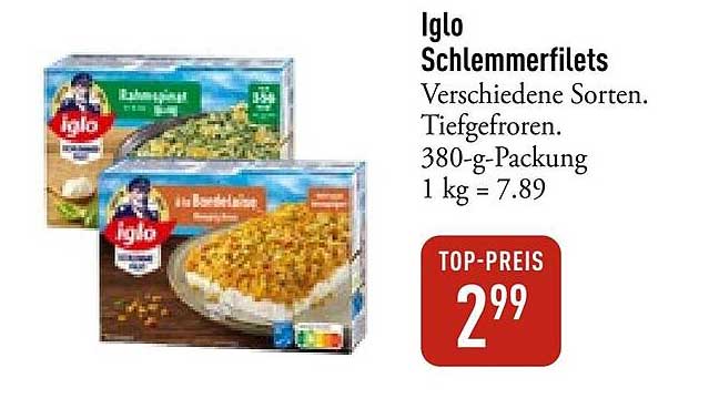 Iglo Schlemmerfilets - Verschiedene Sorten, Tiefgefroren