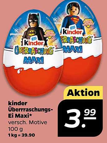 kinder Überraschungs-Ei Maxi 100g - verschiedene Motive