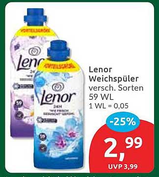 Lenor Weichspüler verschiedene Sorten 59 WL
