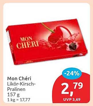 Mon Chéri Likör-Kirsch-Pralinen 157 g