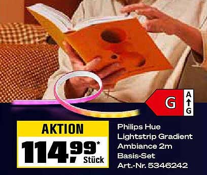 Philips Hue Lightstrip Gradient Ambiance 2m Basis-Set